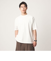 GIZA ハニカム クルーネック 半袖 Tシャツ