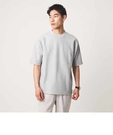 GIZA ハニカム クルーネック 半袖 Tシャツ