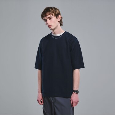 GIZA ハニカム クルーネック 半袖 Tシャツ