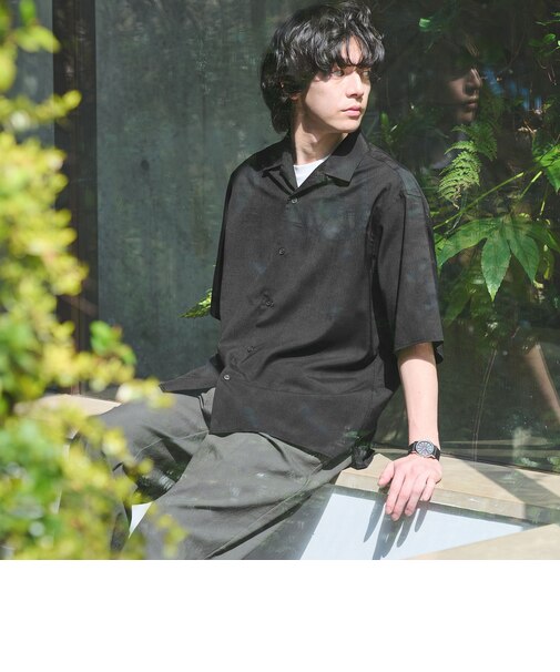 ウォッシャブルトロ オープンカラー シャツ -ストレッチ-