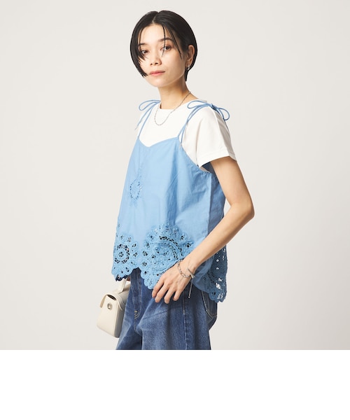 【MOUSSY】RIBBON GABBY キャミ MOUSSY（マウジー）の「RIBBON GABBY キャミソール（キャミソール