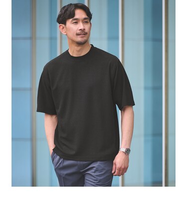 【WEB限定】JUST fit ピケ パイル 半袖 Tシャツ -吸水速乾・UVカット-