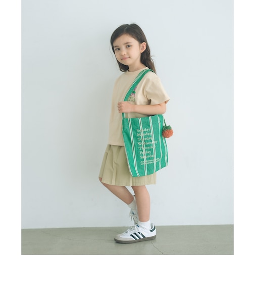 【別注】＜beej＞チャーム付き ストライプ トートバッグ / キッズ