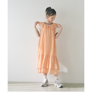ドットフリルワンピース / キッズ 140cm-160cm