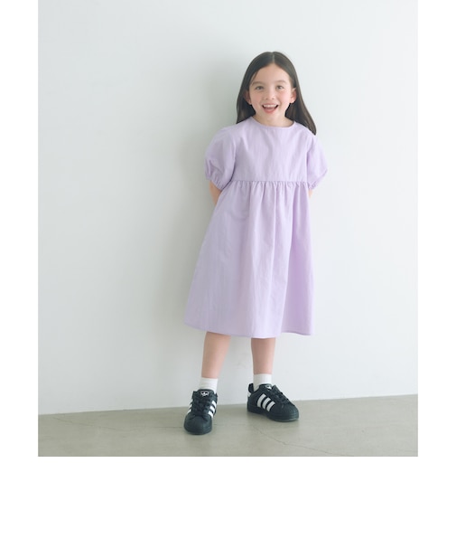 バックリボン タッサー ワンピース / キッズ 100cm-130cm