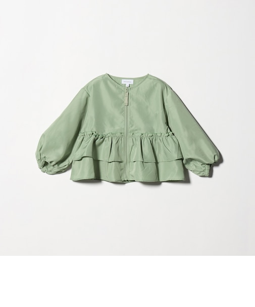 フリル ギャザーブルゾン / キッズ  100cm-160cm 撥水 UVカット 遮熱