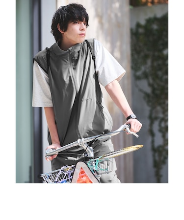 【別注】＜Marmot＞A2 ウィンド シェル ベスト -4WAYストレッチ・はっ水-