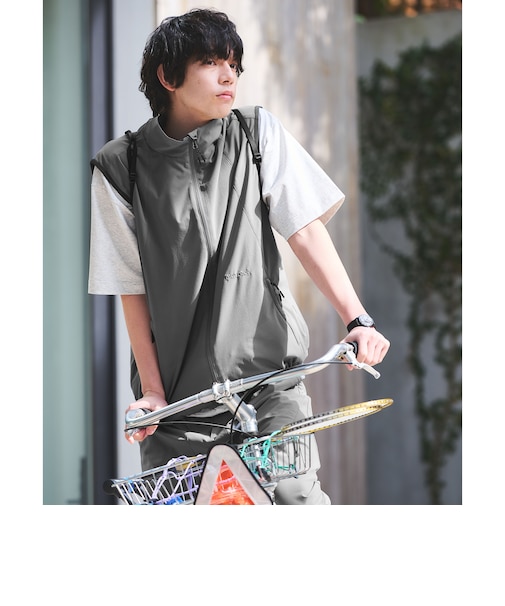 【別注】＜Marmot＞A2 ウィンド シェル ベスト -4WAYストレッチ・はっ水-