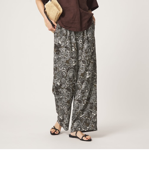 ペイズリー プリント パンツ