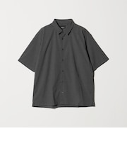 【WEB限定】JUST fit ウールライク ボックス シルエット 半袖 シャツ