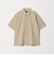 【WEB限定】JUST fit ウールライク ボックス シルエット 半袖 シャツ