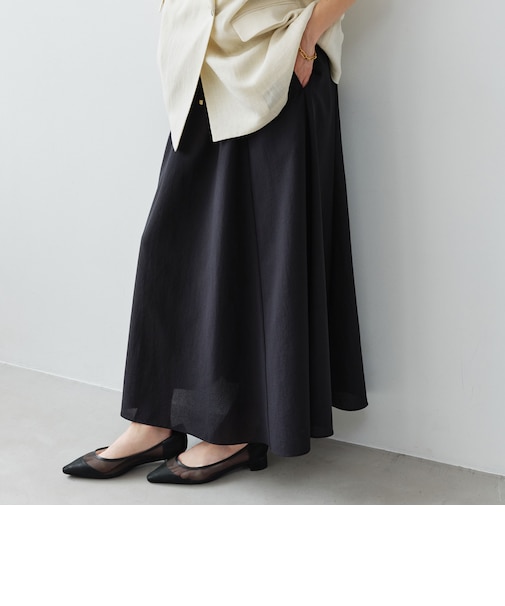 【結論シリーズ】ドライクロス フレアスカート［size SHORT/TALLあり］