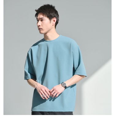 アムンゼン ツイル クルーネック 半袖 Tシャツ カットソー -吸水速乾・UVカット・抗菌-