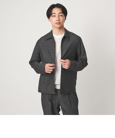TW リネン デニムライク ブルゾン