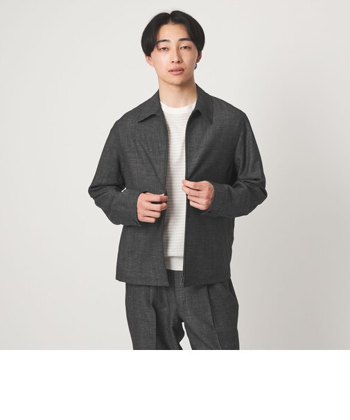 TW リネン デニムライク ブルゾン