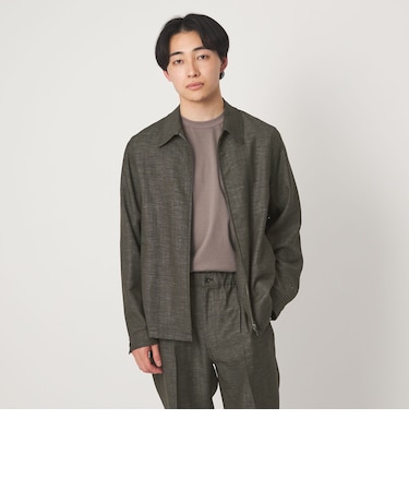 TW リネン デニムライク ブルゾン