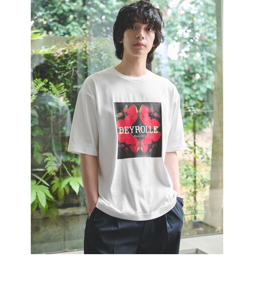 DEYROLLE GLR プリント クルーネック 半袖 Tシャツ