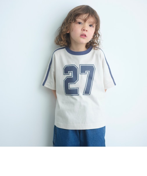 【WEB限定】ナンバープリント Tシャツ/ キッズ 100cm-160cm