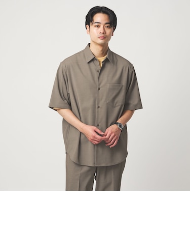 ポリエステル ドビー ジャストルーズ 半袖 シャツ -接触冷感・吸水速乾・ストレッチ-