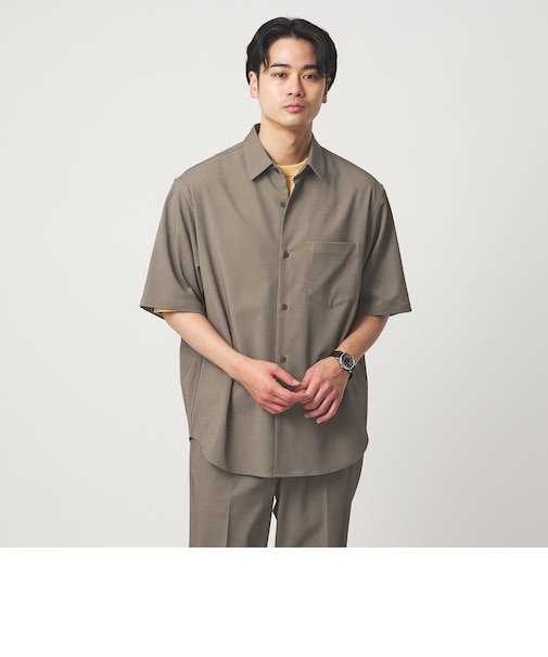 ポリエステル ドビー ジャストルーズ 半袖 シャツ -接触冷感・吸水速乾・ストレッチ-