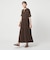 ［size SHORT/TALLあり］ワッシャー プリーツ ショートスリーブ ワンピース