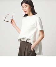 【WEB限定】＜at ease＞バック フレア カットソー  接触冷感 UVカット 遮熱