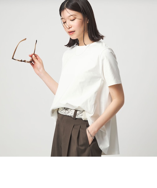 【WEB限定】＜at ease＞バック フレア カットソー  接触冷感 UVカット 遮熱