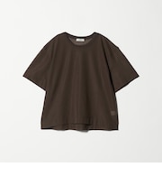 シアー メッシュ クルーネック プルオーバー カットソー