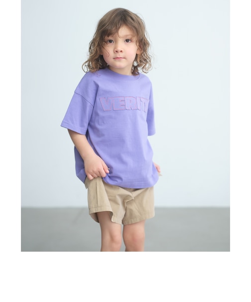 ロゴ アップリケ Tシャツ / キッズ 100cm-130cm