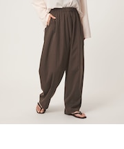 【WEB限定】＜at ease＞カーブ パンツ マシンウォッシャブル ストレッチ UVカット