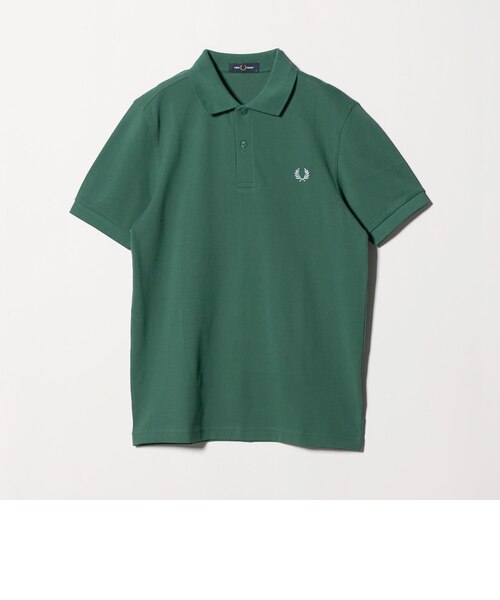 FREDPERRY フレッドペリー　半袖　ポロシャツ　グリーン×ゴールド　L FRED PERRY＞ フレッドペリー シャツ 半袖 ポロシャツ｜グリーン