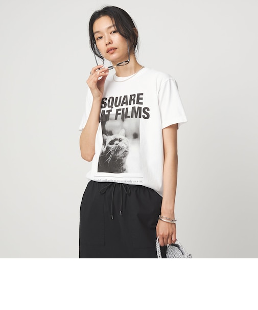 【別注】＜SQUARE CATFILMS＞フォトプリント Tシャツ