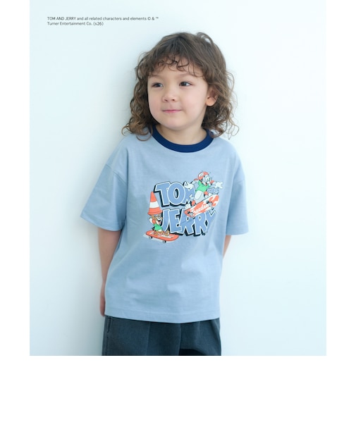 【別注】<URBAMENT>TOM and JERRY リンガーTシャツ / キッズ 100cmー130cm