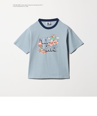 【別注】<URBAMENT>TOM and JERRY リンガーTシャツ / キッズ 140cmー150cm