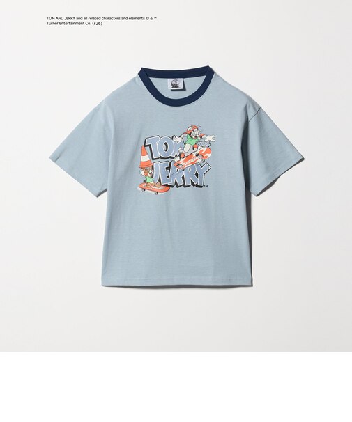 【別注】<URBAMENT>TOM and JERRY リンガーTシャツ / キッズ 140cmー150cm