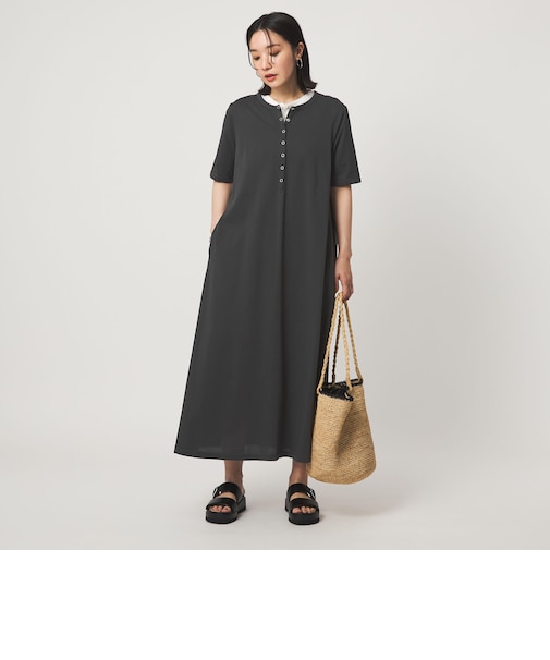 【WEB限定】＜at ease＞ヘンリーネック カットソー ワンピース