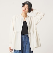 ［size SHORTあり］ペプラム ブラウス マシンウォッシャブル 吸水速乾 通気性 UVカット