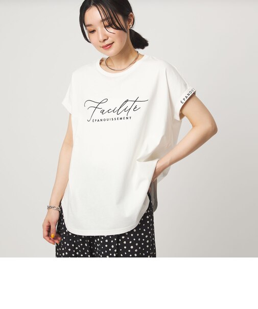 【WEB限定】＜at ease＞エンブロイダリー カットソー