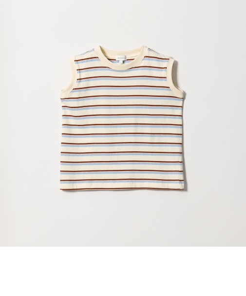 【スタメンシリーズ】ボーダー ノースリーブ Tシャツ / キッズ 100cm-160cm