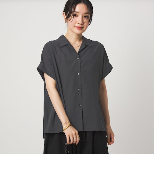 【WEB限定】＜at ease＞バック プリーツ ブラウス UVカット 通気性