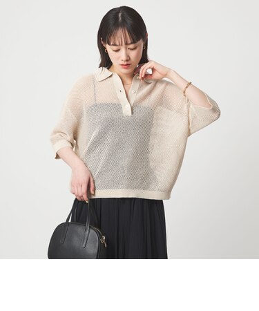 メッシュ ポロニット ウォッシャブル