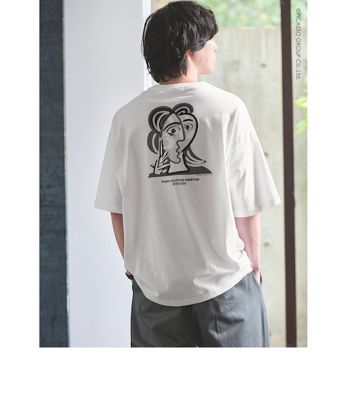 【別注】<PABLO PICASSO>インスパイアアート プリント 半袖 Tシャツ カットソー