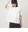 【WEB限定】＜at ease＞フロント フリル ショートスリーブ カットソー