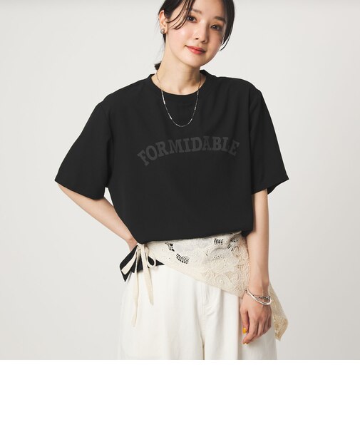 【WEB限定】＜at ease＞ジョーゼット プリント カットソー  吸水速乾