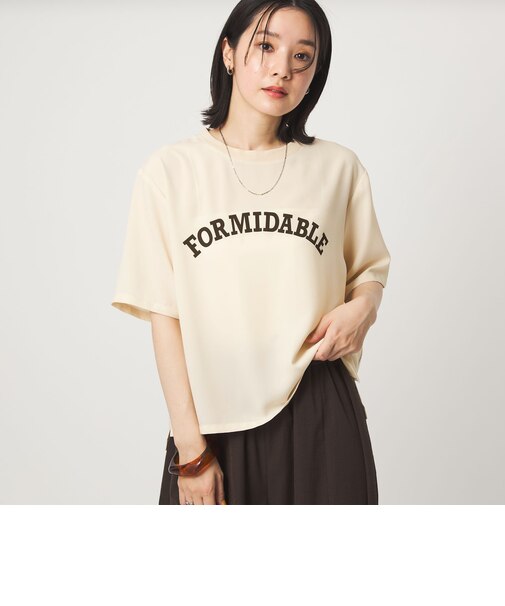 【WEB限定】<at ease>ジョーゼット プリント カットソー 吸水速乾