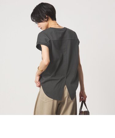 バックスリット   プルオーバー カットソー 制菌