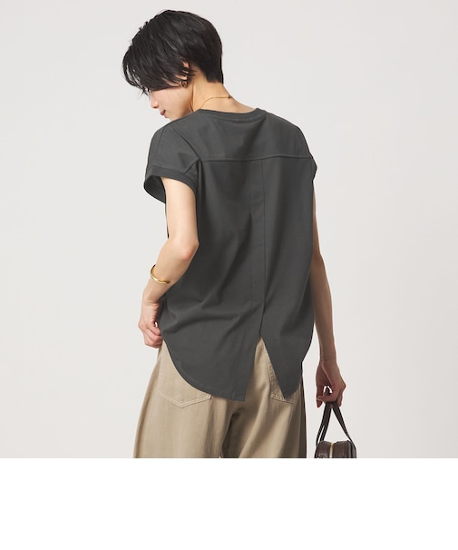 バックスリット   プルオーバー カットソー 制菌