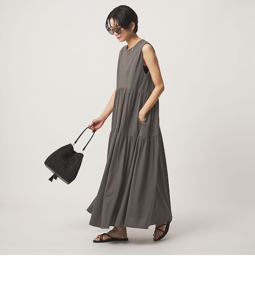 ［size SHORTあり］カット ティアード ワンピース