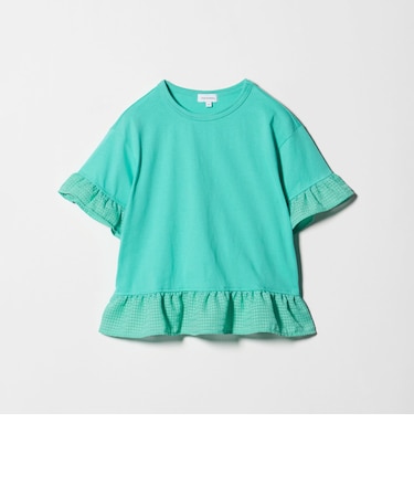 チェック フリル Tシャツ / キッズ 140cm-160cm