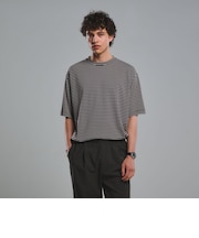 フェード ボーダー クルーネック 半袖 Tシャツ